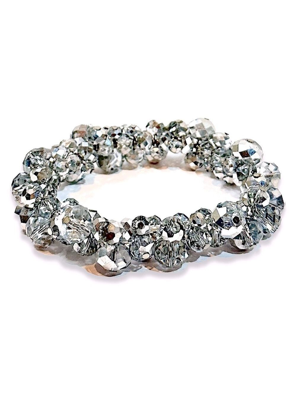 WHITE HOUSE BLACK MARKET Crystal Bauble Elastic Bracelet 💎NEW!💎 - Picture 2 of 7